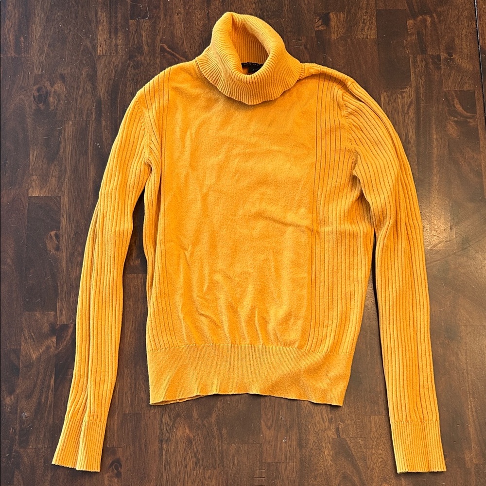 Ann Taylor goldenrod Turtleneck Sweater, XS